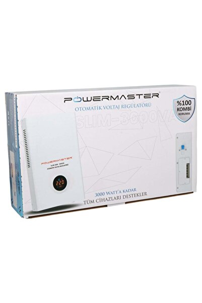 Powermaster SLIM-3000 Otomatik 3000 Watt Kombi Voltaj Regülatörü