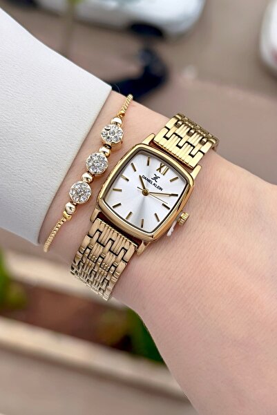 Daniel Klein Gold Color 22 mm 2 Year Warranty Women's Wristwatch