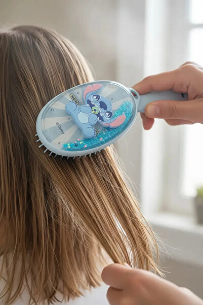 Miniso Disney Lisanslı Stitch Saç Açıcı Fırça – Kompakt Tasarım 13 Cm
