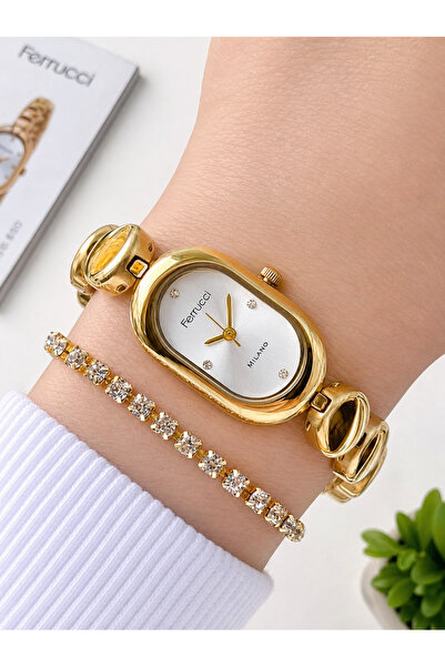 Ferrucci Mini Vintage Series 2 Years Warranty 3 Atm Water Resistant Women Wri...