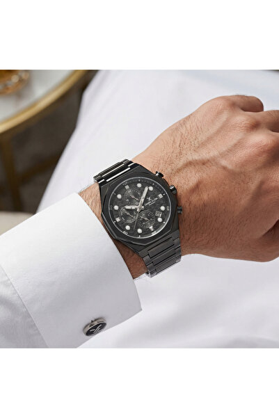 Daniel Klein Exclusive Black Stainless Steel Watch for Men DK.1.14217-5