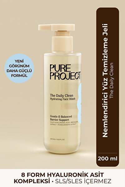 Pure Project Kokusuz Yüz Temizleme Jeli 200 ml | Nazik Temizleme & Hassas Cil...