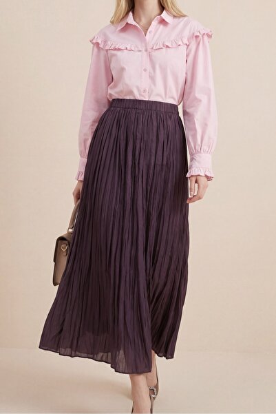 Modamorfo Elastic Waist Skirt - Cherry