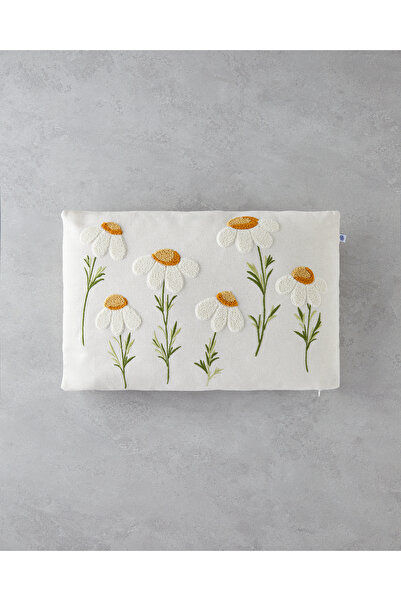 English Home Daisy Love Dekoratif Kırlent 33x50 cm Natural
