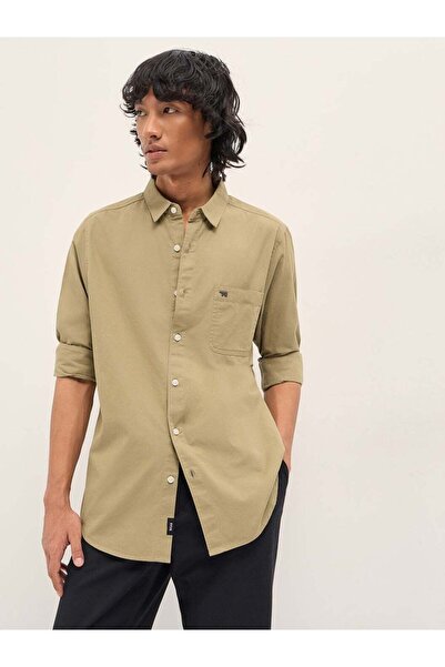 The Bear House Men's long Sleeve Shirt, breathable, soft comfort Fabric
