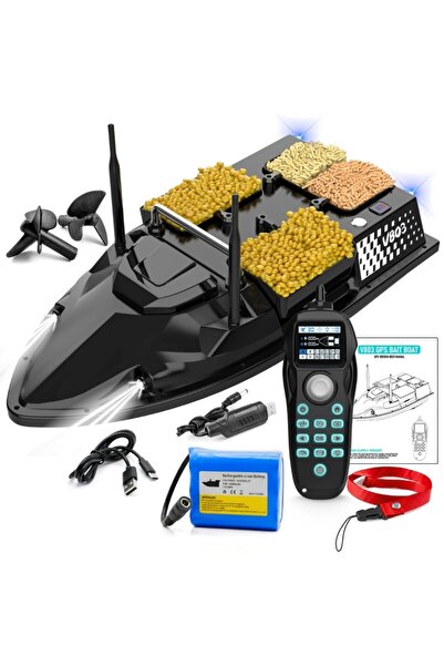iUni Loď Plantat, Nadit a Momit V803, GPS, 18000mAh, 4 nádrže, 3kg, 500m, 15km/h