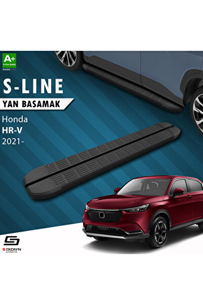 S Dizayn Honda HR-V 3 S-Line Siyah Yan Basamak 173 Cm 2021 Üzeri HO-HR3-YBS-S...
