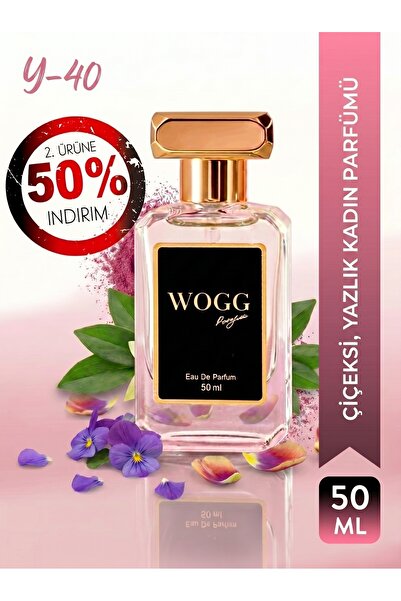 WOGG PARFÜM Y40 C. Evıdencee | Kalıcı Kadın 50 ml Yaz Parfümü | Çiçeksi Etkil...