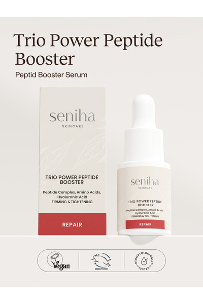Seniha Skincare Trio Power Peptide Booster 30 ML I Yaşlanma Karşıtı Nemlendir...