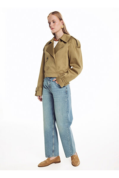 Ted Baker Lacivert Kadın Geniş Fit Pantolon TBWRDN2009-1