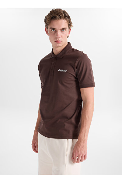 D6SM-TST3800 Kahve Erkek Polo T-Shirt