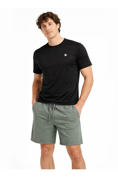 lumberjack 102064367 6M,MB CT10 Siyah O Regular Fit Düz Erkek T-Shirt