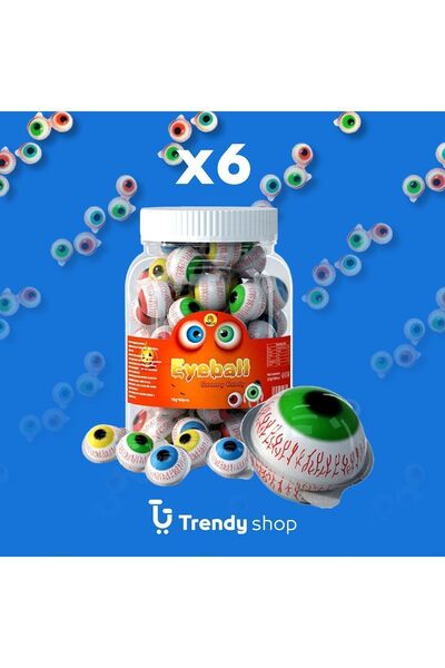 Eyeball بوب آي 6 عيون ترولي - حلال معتمد 6 قطع