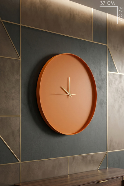 MOOCLOCK Mundo Model Bohem Dekoratif Sessiz Akar Mekanizmalı Duvar Saati (40*...