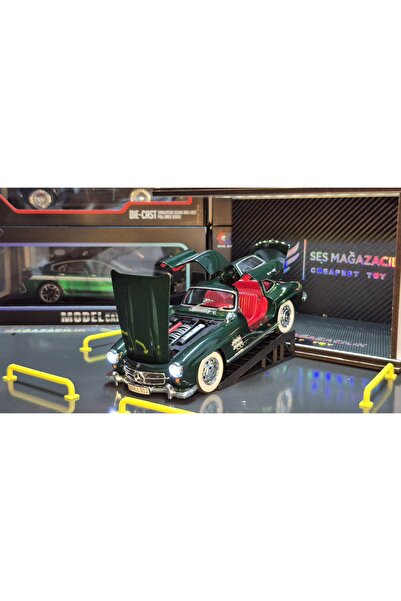 Can Ali Toys 1:24 Metal Model Koleksiyon Araba Mercedes-Benz 300 SL Yeşil 21 ...
