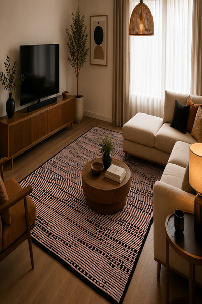 Prestij Home TEKSTİL Şönil Yıkanabilir Pamuk Kilim Salon Koridor Mutfak Halıs...