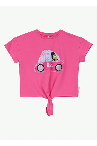 Barbie Fuşya Kız Çocuk Baskılı T-Shirt BRB6SG-TST6013