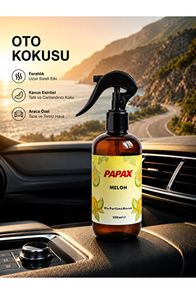 interfab MELON - Papax Kavun Oto Parfümü Sprey Araç Kokusu 250 ML
