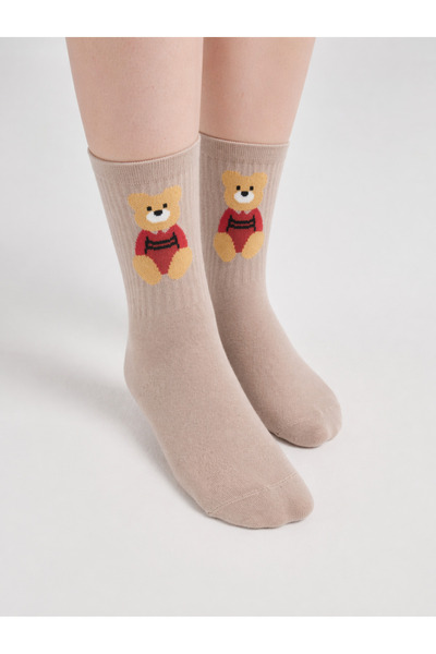 İpeksi Teddy Cotton College Socks – Anti-Sweat, Comfortable, Casual Unisex Basic
