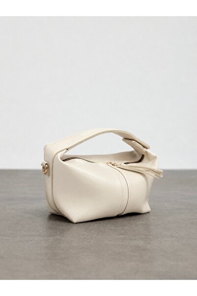 Çantacımstore Women's Archel Leather Handbag Cream