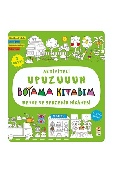 Sincap Kitap Aktiviteli Upuzuuun Boyama Kitabım / Meyve ve Sebzenin Hikayesi