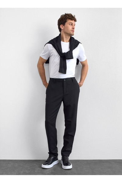 Back And Bond Siyah Jogger Pantolon