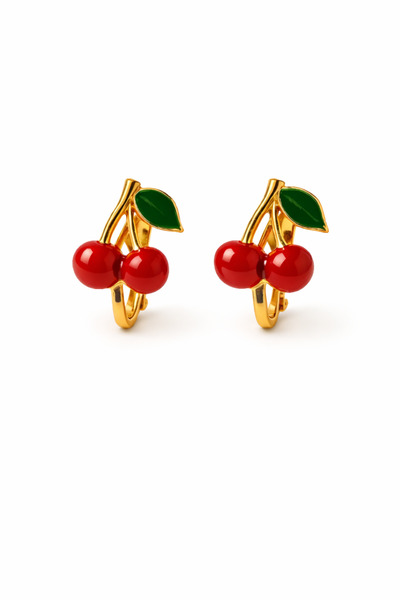 MakeWell Economical Package Non-Pierced Earrings Bow Heart Flower Hello Kity Clover Cherry Design Non-Pierced Earrings