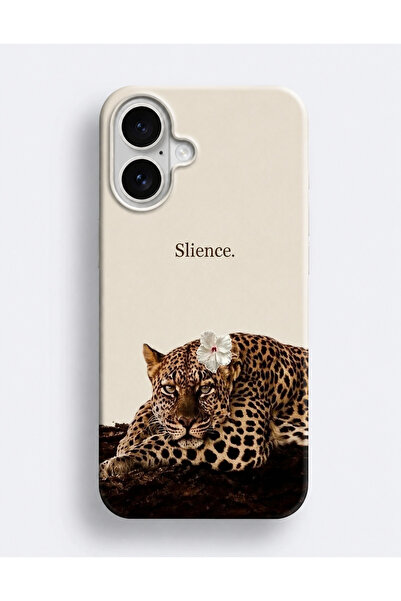 OVADA İphone 17 Uyumlu Leopar Desenli Kamera Koruma Çıkıntılı Silikon Telefon...