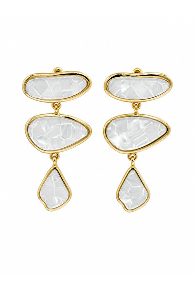 AUBRA Pearlescent Salant Steel Earrings