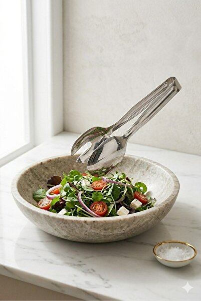Kitchen Damys Stainless Steel Luxury Salad Tongs