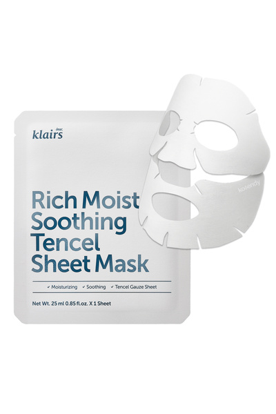 Dear Klairs Klairs Rich Moist Soothing Sheet Mask - Yoğun Nemlendirici Kağıt ...