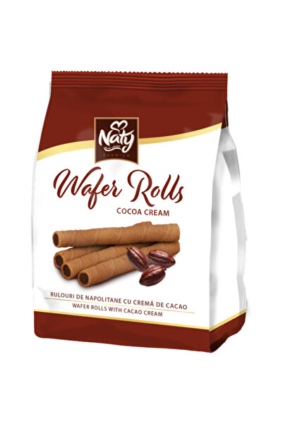 NATY Rulouri cu napolitane – Napolitane vieneze cu cremă de cacao 100 g
