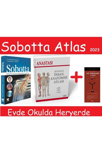 Nobel Tıp Kitabevi Sobotta Insan Anatomi Atlası Yeni Basım 331 Klinik Görüntü...