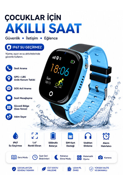 Onkatech GPS Sim kartlı Akıllı Çocuk Saati