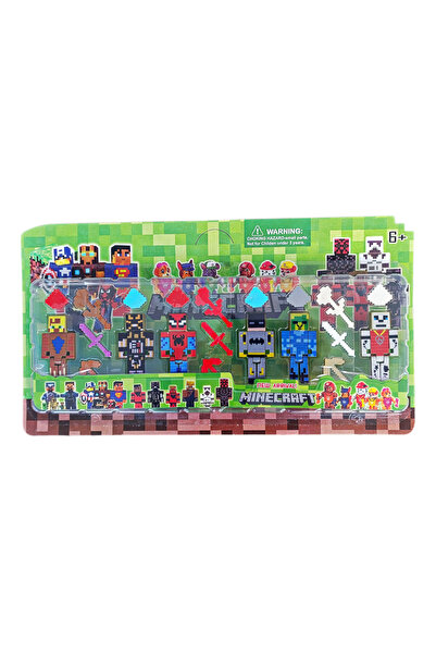 Brother Toys Avengers Figürlü Minecraft Set Tam 12 Parça Spider Man Batman