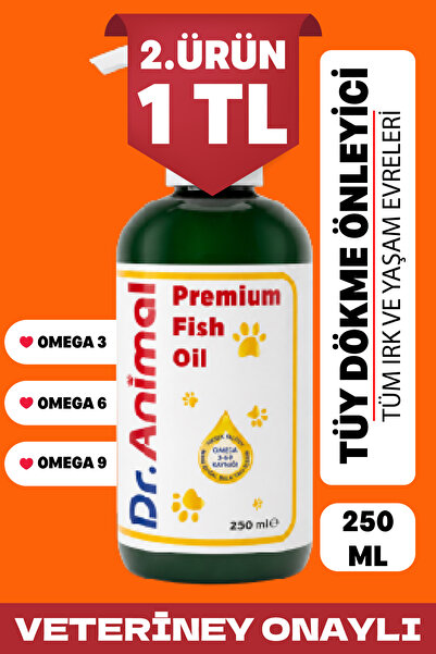 Dr. Animal Premium Balık Yağı-tüy Sağlığı-Omega 3-6