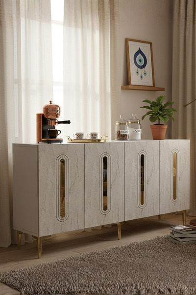 zetuna home KA1520BTG KONSOL, ÇOK AMAÇLI DOLAP, KAHVE KÖŞESİ VE TV SEHPASI BE...