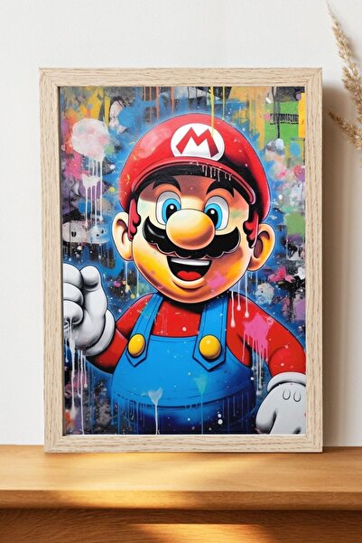 Luna Marissa Αφίσα Graffiti Super Mario - Αφίσα τοίχου από γυαλιστερό χαρτί χ...