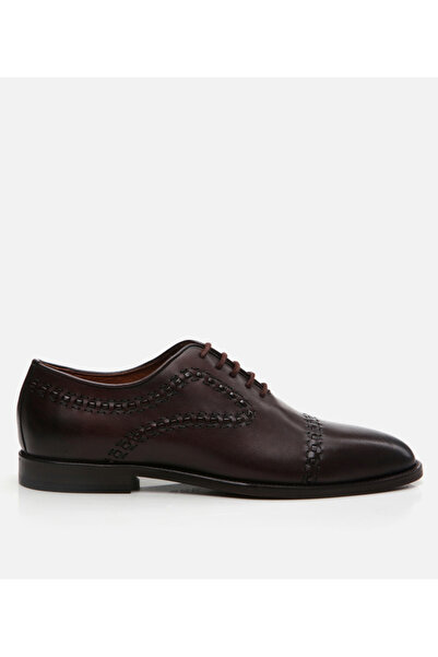 Hotiç Men's Leather Brown Classic Shoes