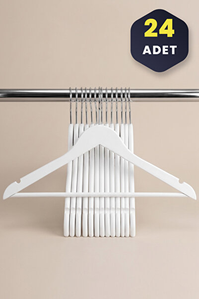 KHAKMA Wooden Look Plastic Clothing Shirt Hanger