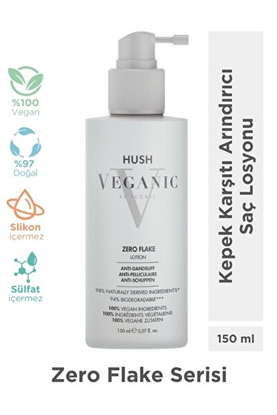 HUSH Veganic Zero Flake Kepek Karşıtı Arındırıcı Losyon 150 ml