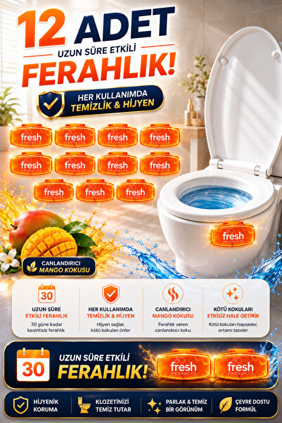 Fresh Products Fresh Clip Mango Ortam Kokusu 12 Adet Avantaj Paket