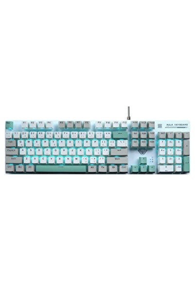 Aula S500 Blue Switch RGB Makrolu Kablolu Gaming Mekanik Oyuncu Klavyesi