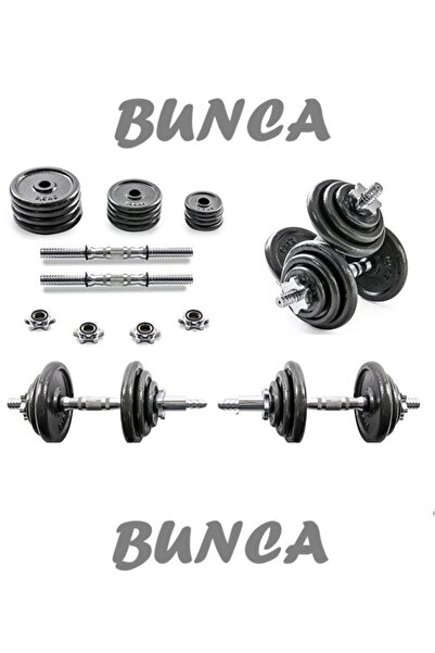 BUNCA 20kg Adjustable Iron Dumbbell Set – Exercise Weights for Beginners & Pr...