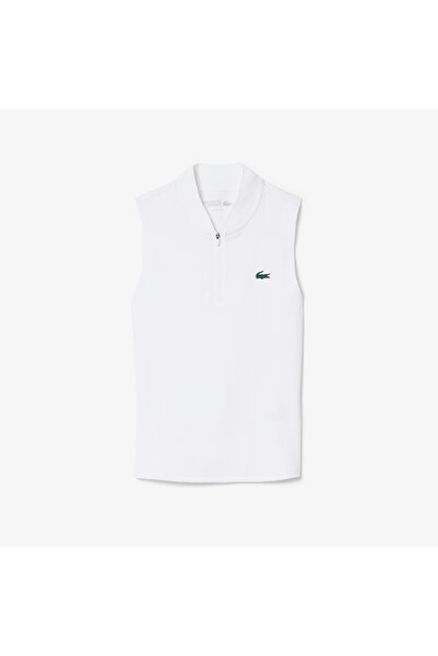 Lacoste قميص بولو تنس بدون أكمام، فائق الجفاف وقابل للتمدد - PF0202-00-001