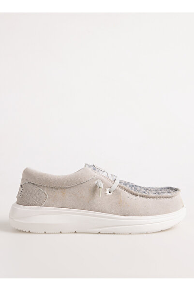 HEY DUDE Gri Kadın Deri Loafer 41865-1WR
