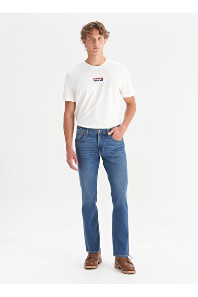 WRANGLER Düşük Bel Straight Koyu Lacivert Erkek Denim Pantolon W15Q00022317 L...
