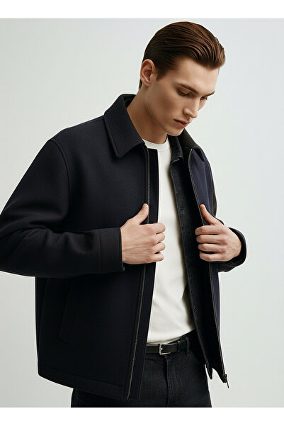 Tommy Hilfiger Blaue Herrenjacke MW0MW40621DW5_WOOL IVY JKT