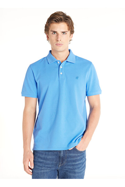 Ted Baker MAVİ UZUN KOLLU POLO PİKE TSHİRT