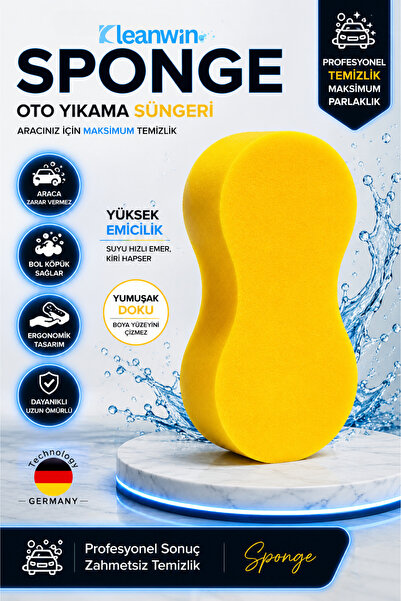 Kleanwin Sponge Oto Yıkama Süngeri | Araba Temizleme, Köpükleme ve Araç Yıkam...
